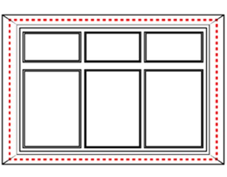 A beautiful set of white taped wooden blinds in a very bright room